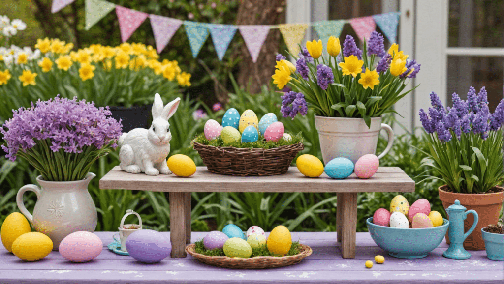 Décoration De Pâques Villeroy & Boch – Bocal Spring – Thème Avion Et Lapin – Neuf
