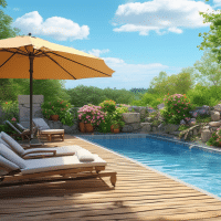 Comment j&rsquo;ai aménagé les abords de ma piscine hors sol : mon guide