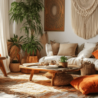 Mon salon déco bohème chic : idées pour un espace relaxant et stylé