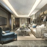 Un salon cosy et raffiné grâce aux tapis modernes