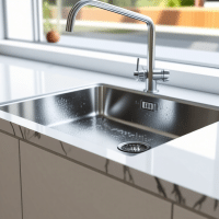 Installer un évier auto-nettoyant sans eau ni évacuation