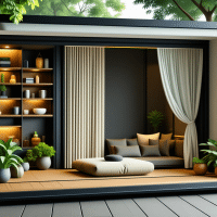 Optimiser l’espace dans une cabane de méditation portative