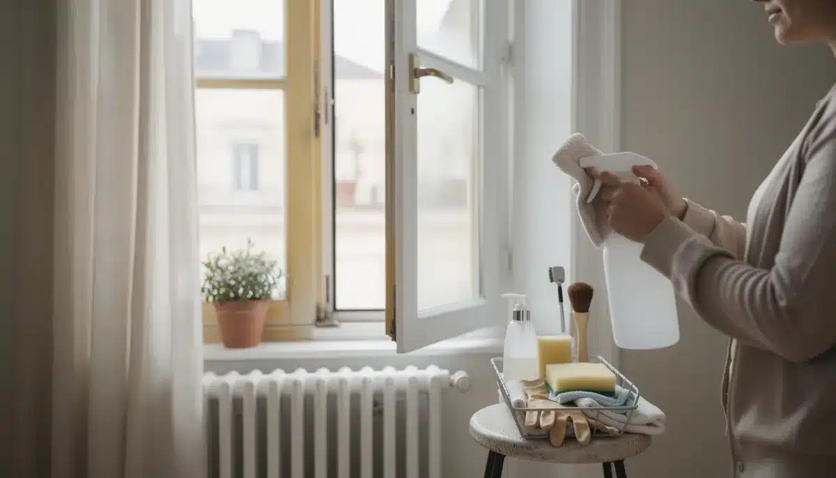 Nettoyer le PVC d'une fenêtre jauni ou encrassé