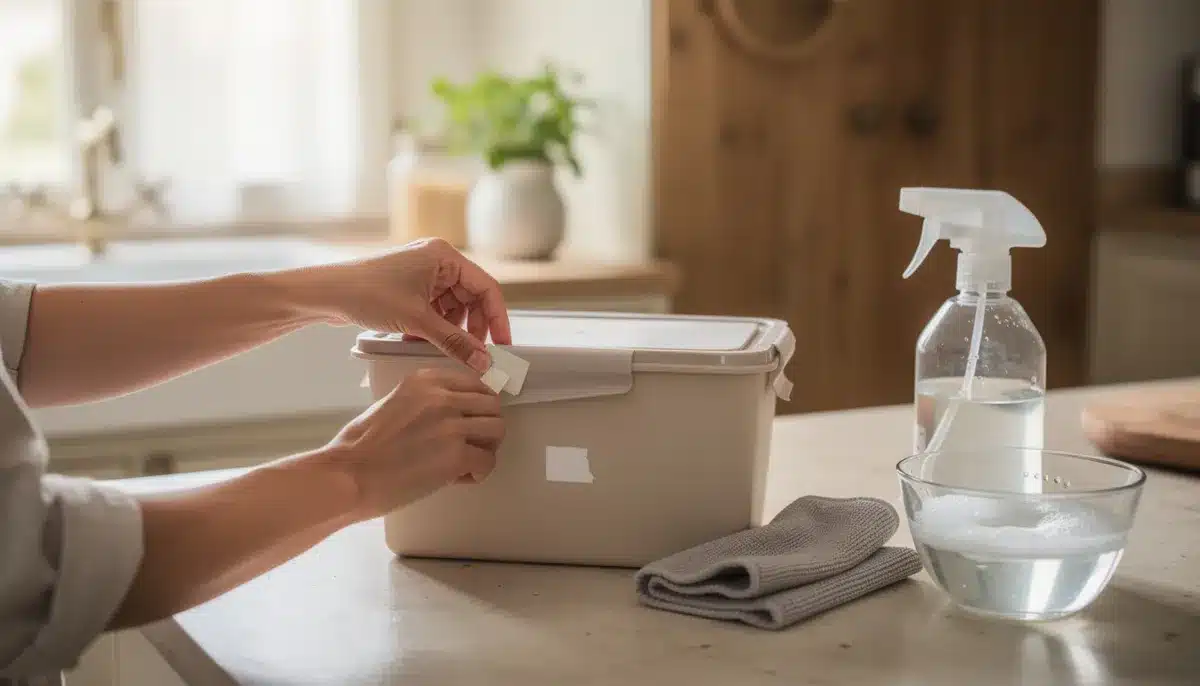 Comment enlever une étiquette autocollante sur du plastique