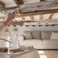 Nettoyer des poutres en bois : anciennes, noircies ou peintes