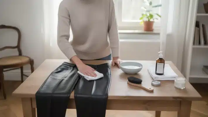 Comment nettoyer un pantalon en cuir sans l&rsquo;abîmer