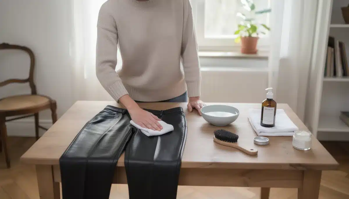 Comment nettoyer un pantalon en cuir sans l'abîmer
