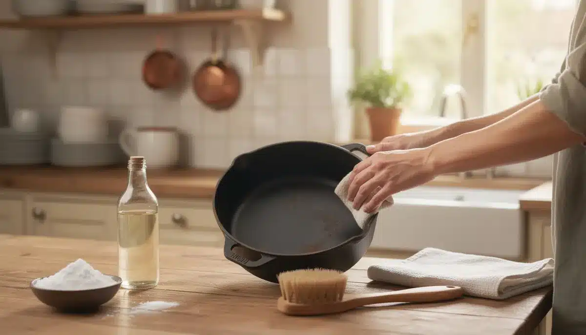 Comment nettoyer une marmite en fonte brûlée ou rouillée