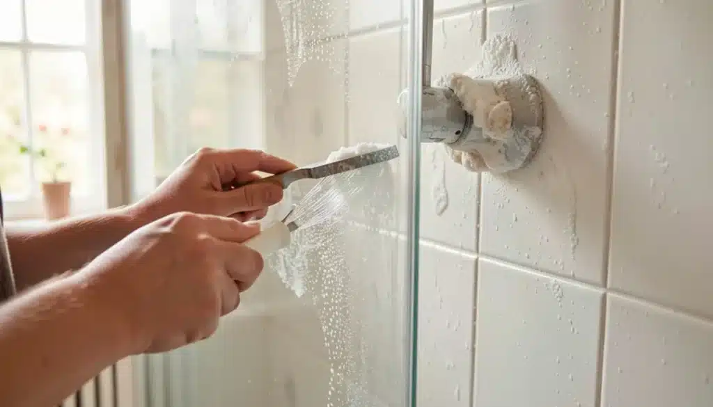 Comment nettoyer le calcaire sur une paroi de douche