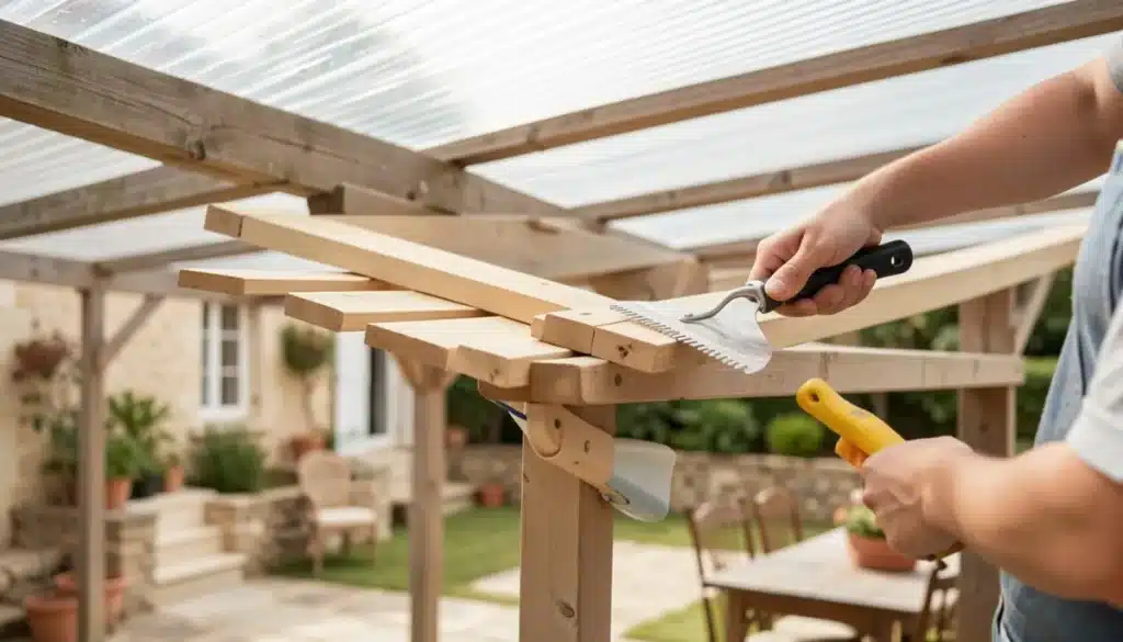 Le matériel pour nettoyer sa pergola