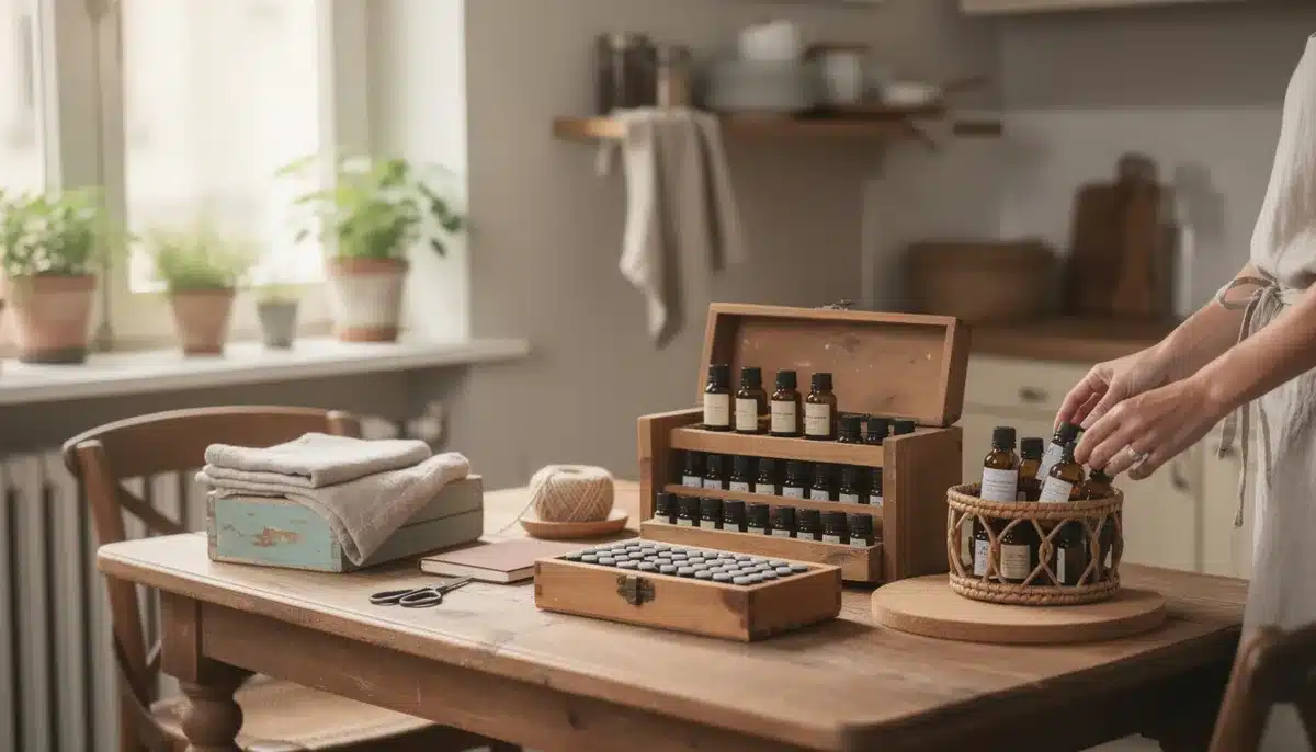 Astuce rangement huiles essentielles : idées pratiques et DIY