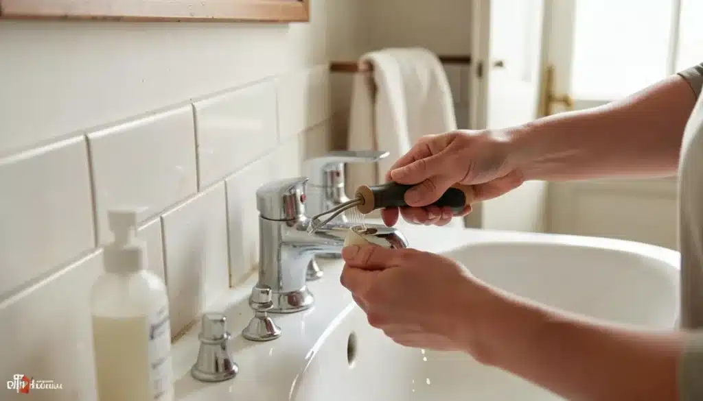 Nettoyer la robinetterie de salle de bain au quotidien