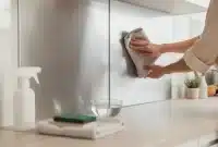 Nettoyer une crédence en inox, en verre ou en alu