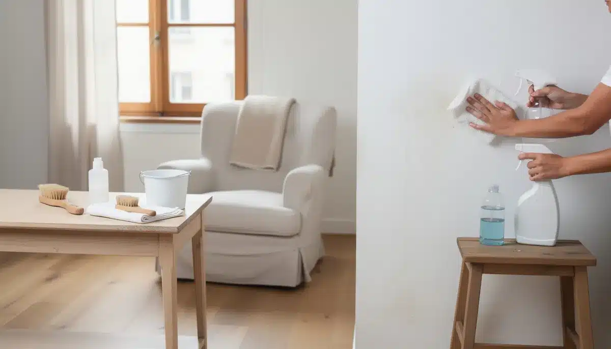 Nettoyer les moisissures sur les murs, le bois et les tissus