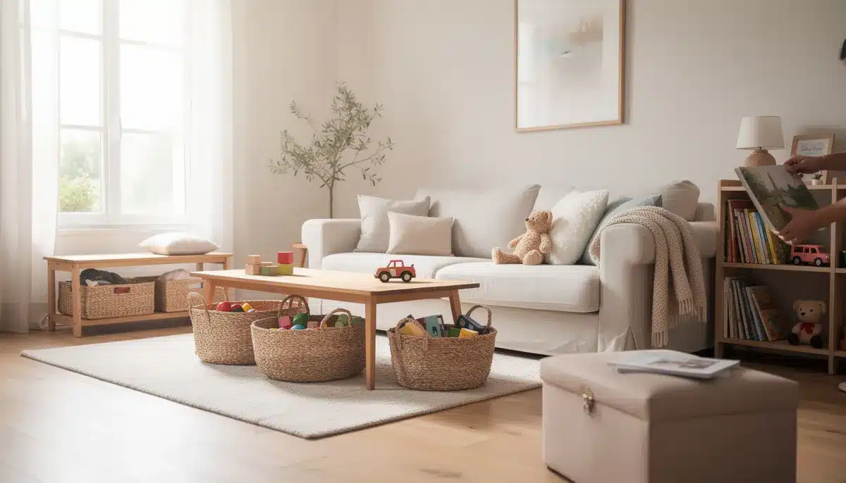 Ranger les jouets dans le salon : idées pour un salon qui respire
