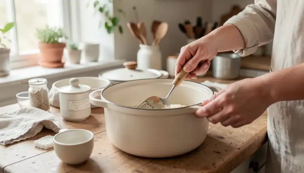 Comment nettoyer l'émail d'une cocotte ou d'une casserole